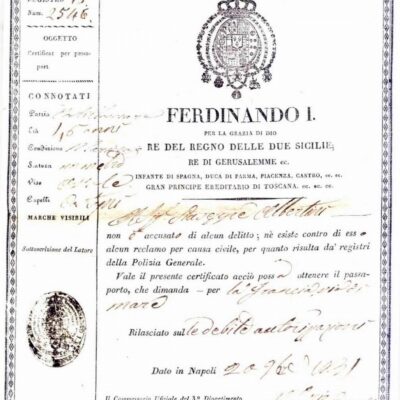 L’evoluzione del passaporto nel Regno di Napoli e il problema odierno dei rimpatri