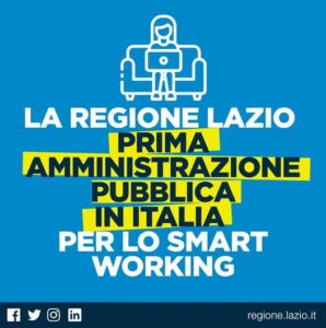 SMART WORKING LA REGIONE LAZIO PRIMA IN ITALIA