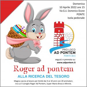 Seconda edizione dell’originale evento “Roger Ad Pontem”, questa volta “ALLA RICERCA DEL TESORO”