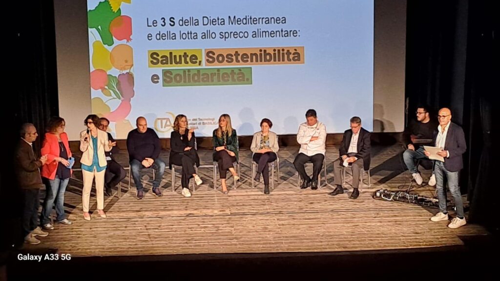 BRAIA: LE 3 S DELLA DIETA MEDITERRANEA E DELLA LOTTA ALLO SPRECO ALIMENTARE: SALUTE, SOSTENIBILITÀ E SOLIDARIETÀ.