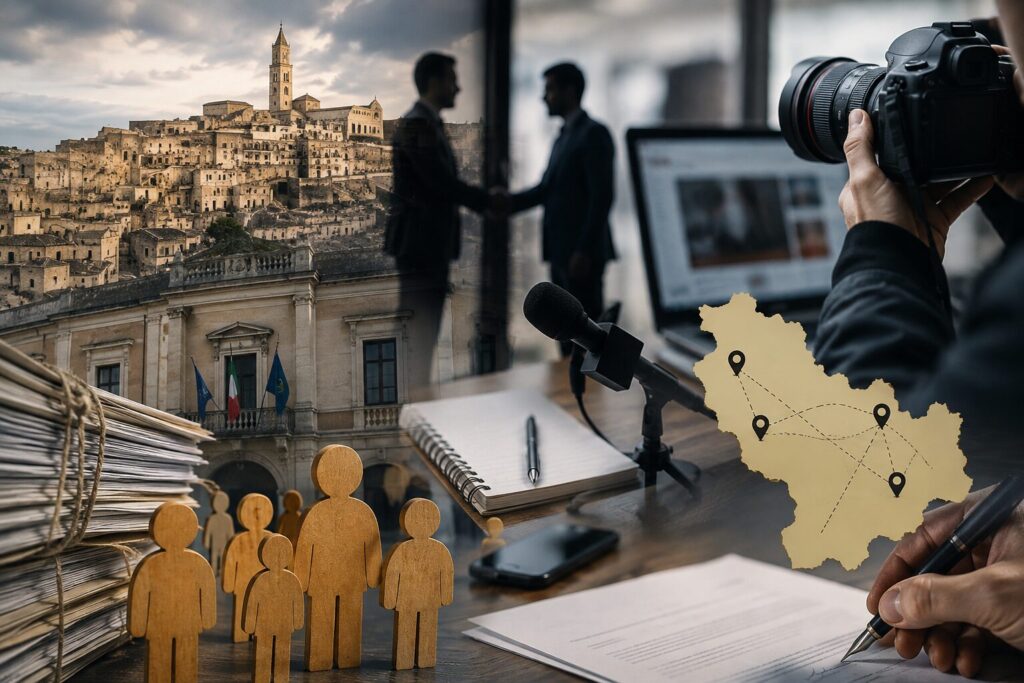 COMUNICAZIONE DEL COMUNE DI MATERA AFFIDATA FUORI REGIONE, CRESCONO I DUBBI SU TRASPARENZA E LAVORO LOCALE