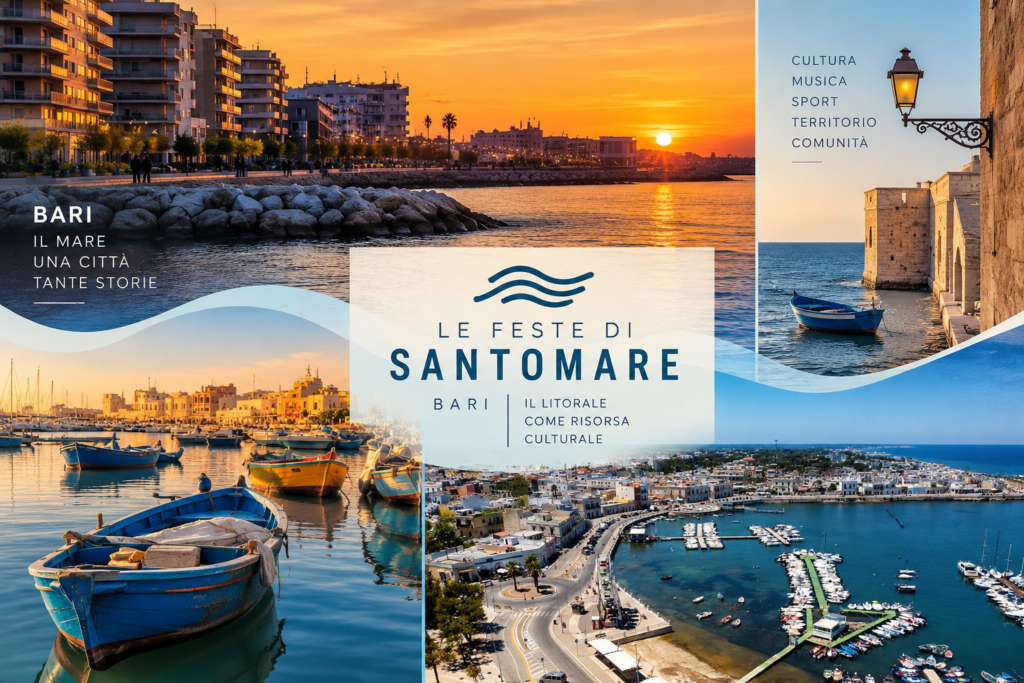 BARI LANCIA “LE FESTE DI SANTOMARE”, TRE WEEKEND PER TRASFORMARE IL LITORALE IN RISORSA CULTURALE